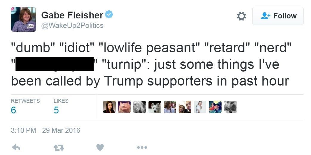 Redacted tweet